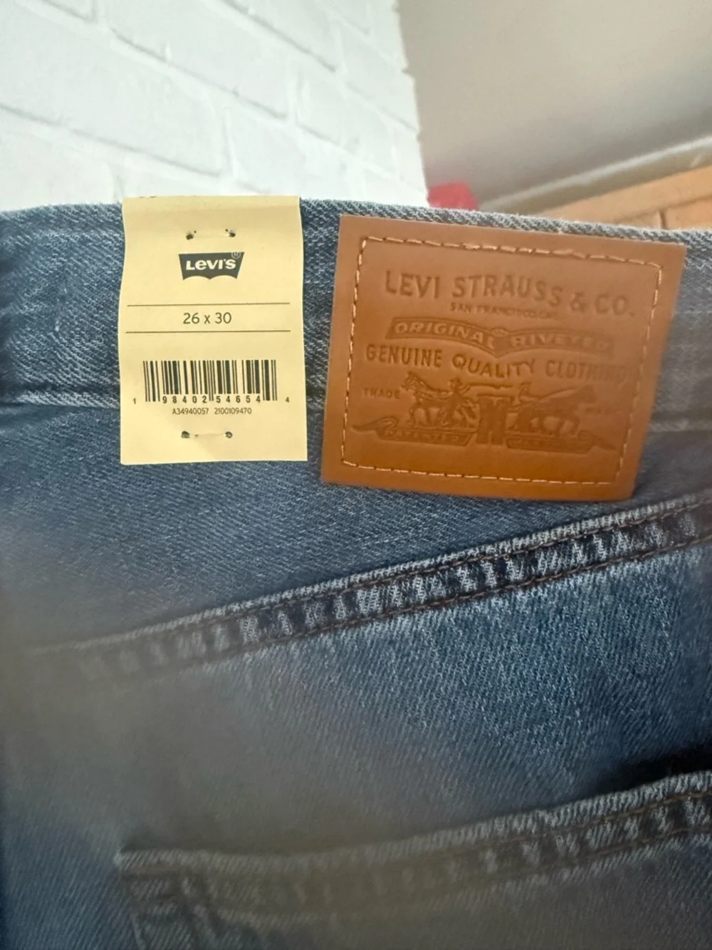 Levi's Baggy Dad Jeans in Heavy Check Wash - Picture 11 of 13